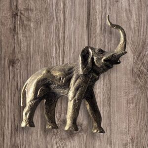 Vintage Solid Brass 3 1/2" Elephant Stamped " H " Weighs 7.1 ounces